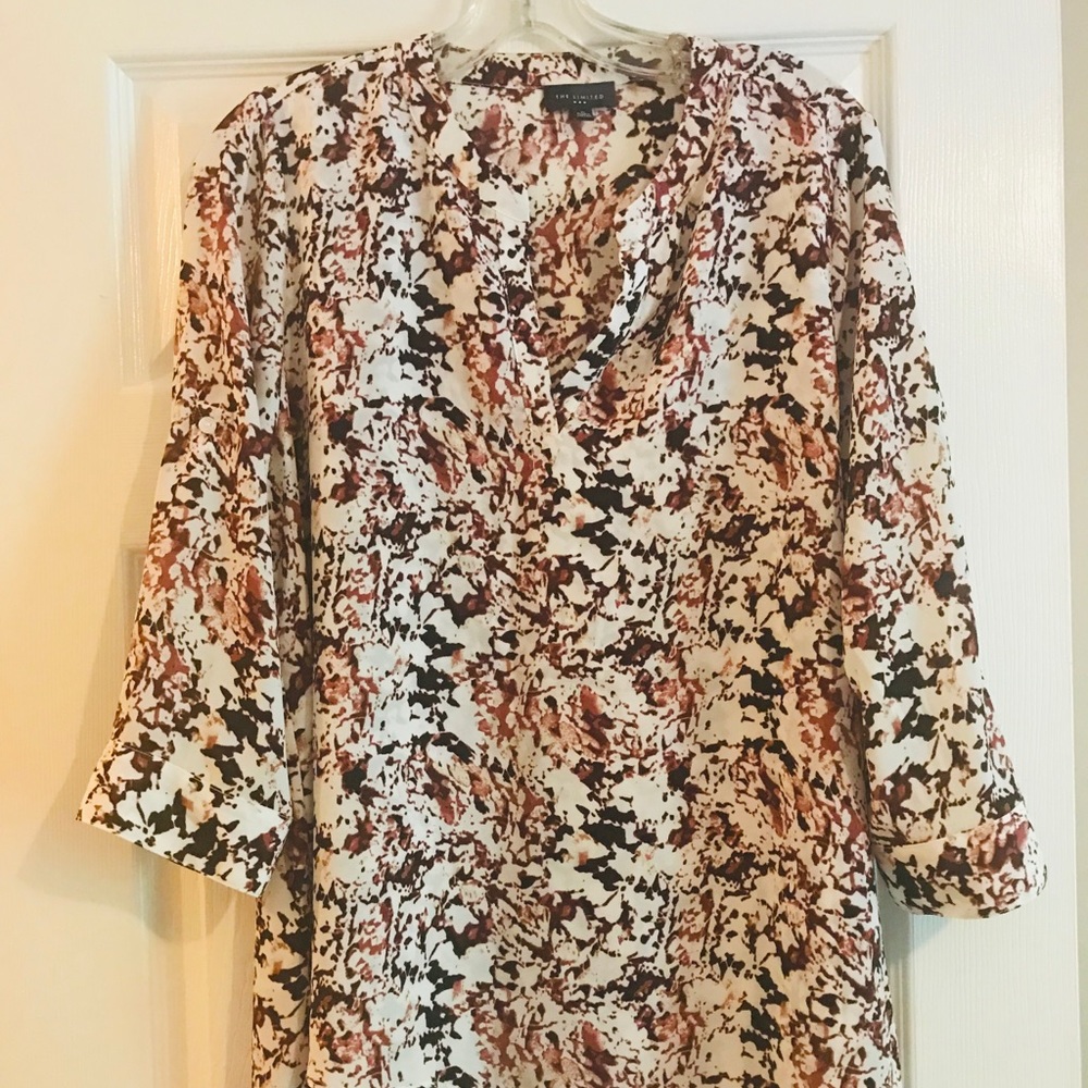 3/4 Sleeve Maroon Blouse